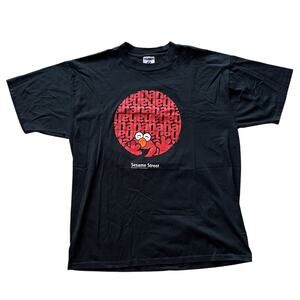 Rare Vintage 90s Tickle Me Elmo Sesame Street HAHAHA T shirt Mens XL
